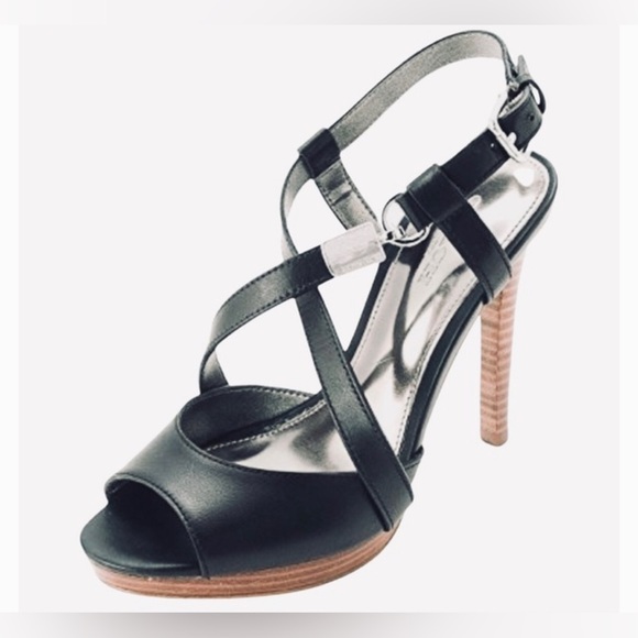 Coach Shoes - Coach Wendelle Black Platform Sandal Size 10